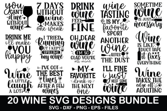 Download Wine Quotes SVG Bundle - Wine quotes svg Collection