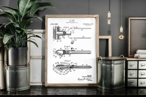 Download Hair Clipper 1919 Patent Art Poster - 1919 Collection