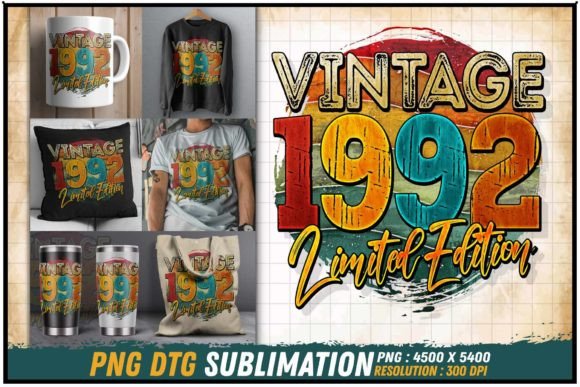 Download Vintage 1992 Limited Edition Retro Round - Premium Resources