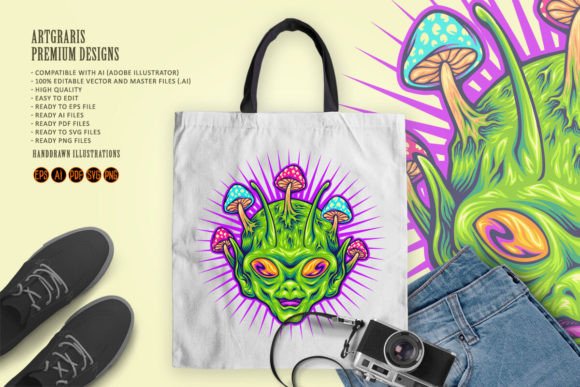Download Psychedelic Extraterrestrial Mushroom - Extraterrestrial Collection